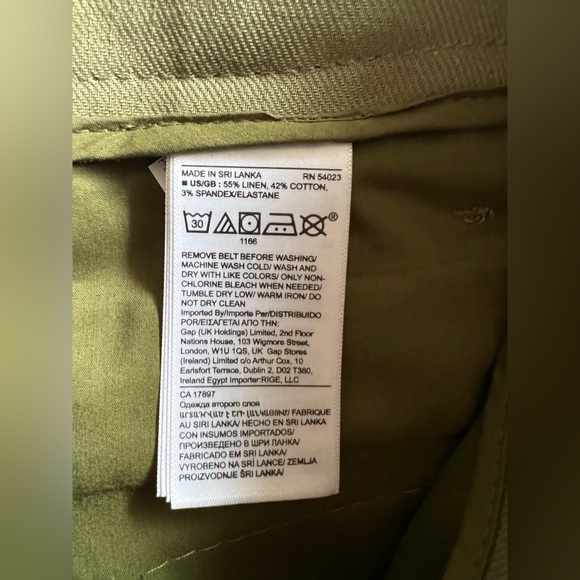 Olive Green Women's Wide-Leg Pants - Picture 10 of 10